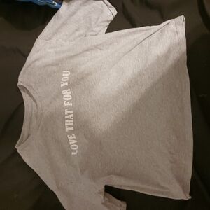 Gray Crop Top "Love That For You"